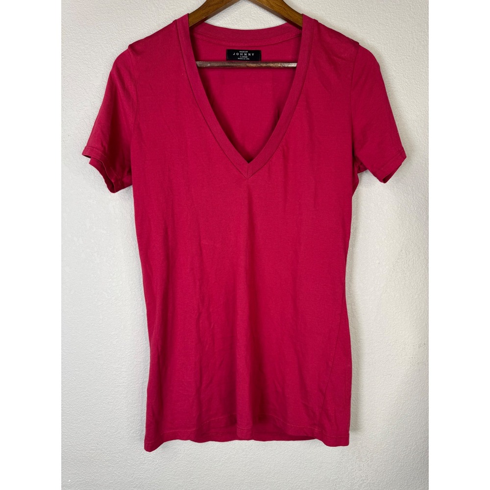 Johnny V-Neck T-Shirt Soft Everyday Tee Casual Top USA L Staple Capsule‎